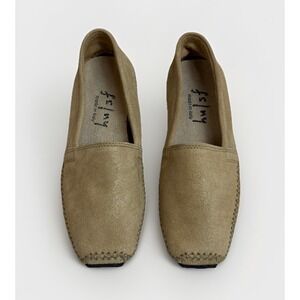 French Sole New York Womens Alexis Camel Malta Suede Slip On Loafers Size US 5